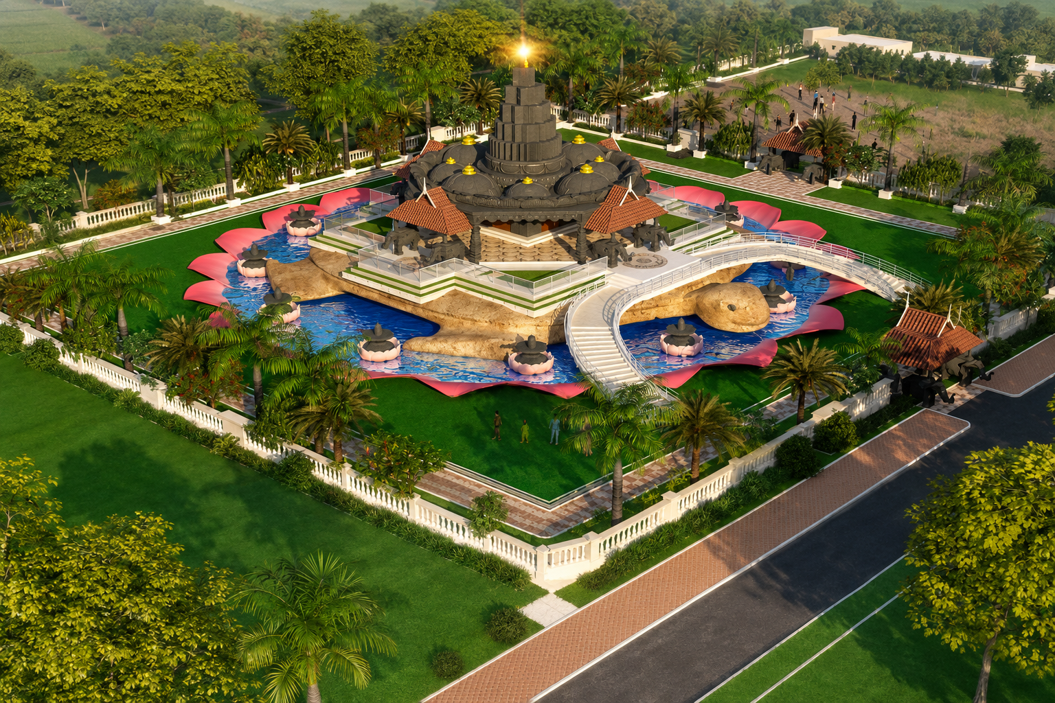 Sri Jyotirvastu vidyapeetam temple view